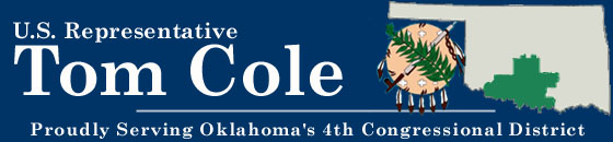 Representative Tom Cole, Oklahoma's 4th District