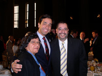 Congressman Luis G. Fortuo along with Rev. Luis Corts, Jr., President Esperanza USA, and his mother during the 2005 National Hispanic Prayer Breakfast. 
 
   
