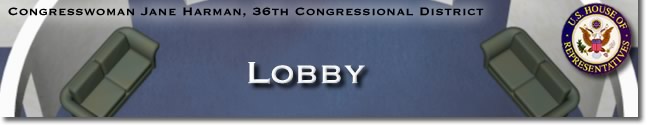 Congresswoman Jane Harman - Lobby