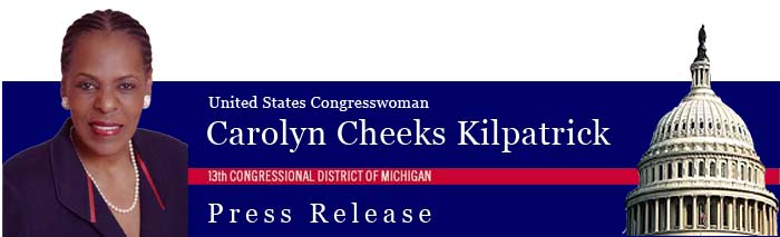 Image of Congresswoman Kilpatrick's banner