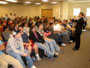 Congressman Kirk speaks with Stevenson High School students about the need for more diplomacy with China.