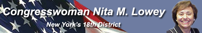 Congresswoman Nita M. Lowey - New York's 18th District [banner]