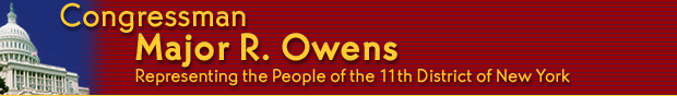 Congressman Major R. Owens Welcome Page