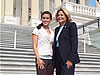 Thumbnail image, Congresswoman Ileana Ros-Lehtinen met with Lourdes Academy student, Patricia Martinez, during her visit to our nation's Capital. Patricia and Ileana spoke about the workings of the federal government and the differences between how the Senate and House chambers function