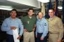 With SN Alfred Romo, Jr., SA Chase Jenkins, and LT Trent Fingerson aboard the USS George Washington.