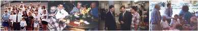 Photos from left to right: Paul Ryan talks with Sharon students at U.S. Capitol; discusses health care with seniors at long-term care center; hears from workers at Sauer-Danfoss plant in Sturtevant; talks with residents of a Racine nursing home about legislation that affects them.