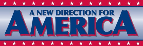 A new direction for America banner