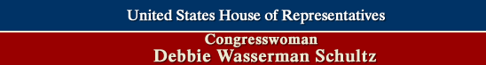 United States House of Representatives, Congresswoman Debbie Wasserman Schultz