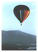 Image of a hot air balloon in Saratoga