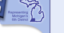 Illustrated Image of Michigan's Sixth District