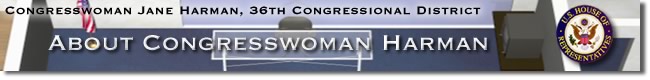 Congresswoman Jane harman - Press Release