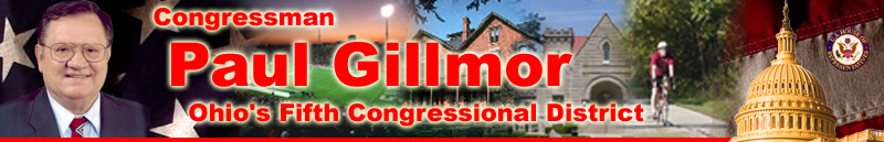 By clicking this image, you will return to the homepage of Congressman Paul E. Gillmor