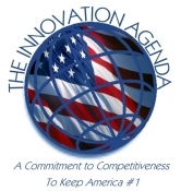 Logo for the Innovation Agenda: a commitment to competitiveness to keep America #1