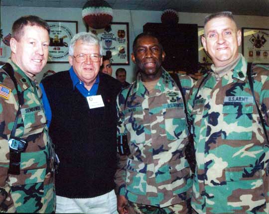 Hastert with troops in Germany
