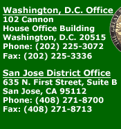 Washington and San Jose Office address and phone numbers