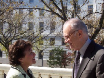 Lowey and former Rep. Lee Hamilton, Vice-Chair of the September 11th Commission, discuss the need for funding formula reform.