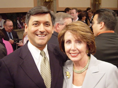 San Francisco City Treasurer Jose Cisneros with Rep. Pelosi