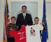 Paul Ryan meets with members of the Juvenile Diabetes Research Foundation, who thanked him for supporting increased federal funding to help find a cure for diabetes.  Jay (left) and Hayden (right) also presented Paul with the T-shirts they designed for last year's Walk To Cure Diabetes walkathon in LaCrosse, WI. 
