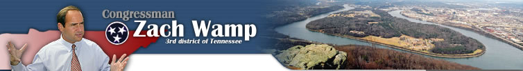 Congressman Zach Wamp, Third District of Tennessee, Link to Home Page