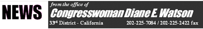 Congressman Diane E. Watson - Representing California's 33rd Congressional District
