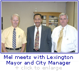 Mel meets with Lexington Mayor