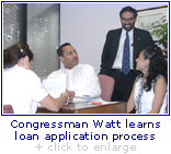 Congressman Watt Learns the Application Process
