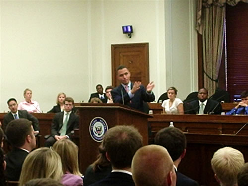 07-11-06 Rep Ford speaking at Congressional Intern Lecture Series