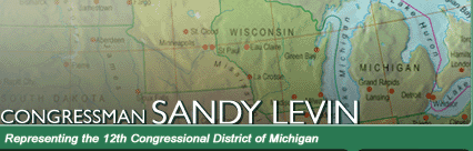 Congressman Sandy Levin - Representing the 12th Congressional District of Michigan