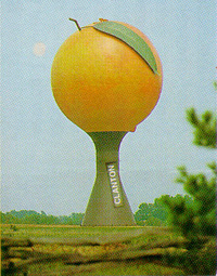 Peach tower in Clanton, Alabama