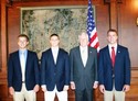St. Mary's County students: Gregory Eastburg, Charles Rixey, Rep. Hoyer & Jeffrey Smith