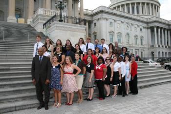 June 18, 2008 -- Rep. Jefferson with Action Youth from the Louisiana District 2
