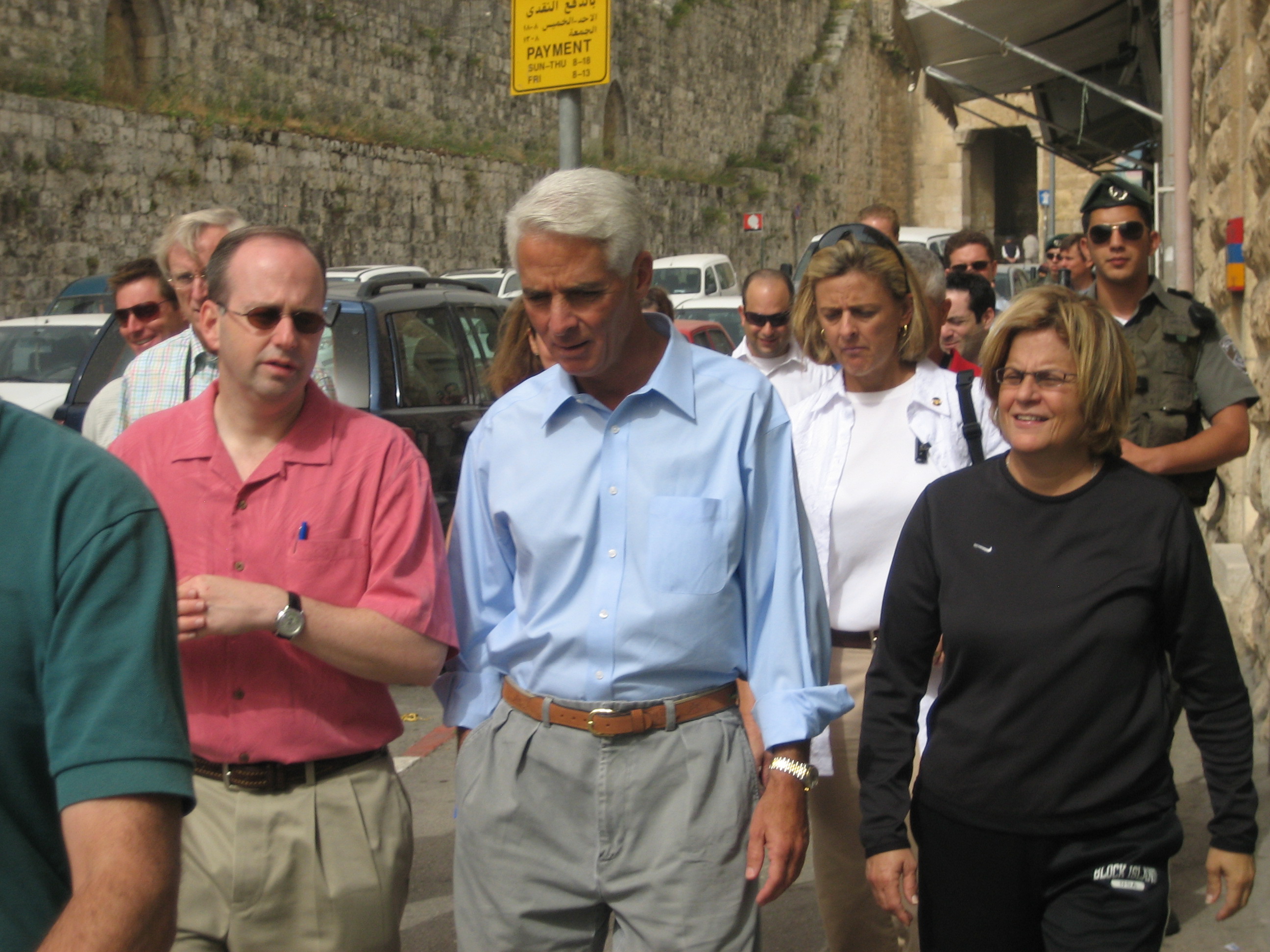 Ranking Member Ros-Lehtinen visits the Old City of Jerusalem with Florida Gov. Charlie Crist