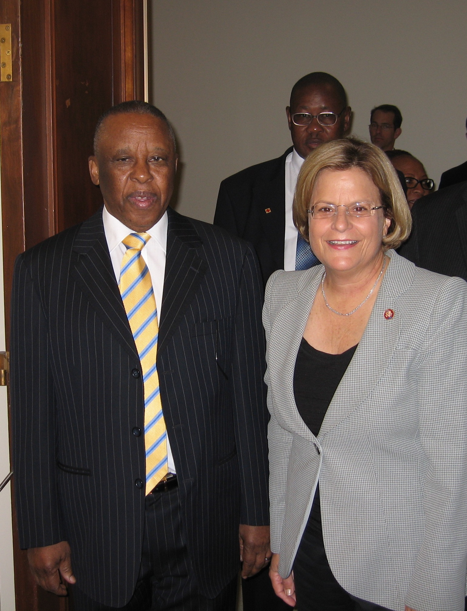 Ranking Member Ros-Lehtinen with President Festus Mogae of Botswana