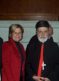 Ileana Ros-Lehtinen with Lebanese Patriarch