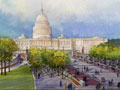 Artist's rendition of the Capitol Visitor Center
