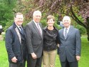 Rep. Hoyer & Sen. Cardin with Liz & Tim Cullen, who contributed 10 acres of private land to preserve the view from Mt. Vernon