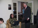 Hoyer Chats With a University of Maryland Student