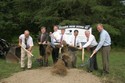 The official groundbreaking at the site of the new Smartronix building