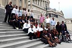 Rep. Meek and students from Edison High School