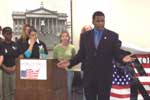 Rep. Meek at a Mobilizing America's Youth press conference