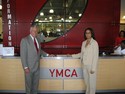 Rep. Hoyer and Keisha Sitney, District Executive Director, Prince George's County YMCA.