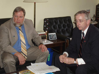 thumbnail image: Congressman Davis and Tom Carew