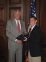 Rep. Hoyer & Ethan Harvey from Anne Arundel County