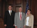Rep. Hoyer with students from Charles County (From left to right: Matthew Orzechowski, Rep. Hoyer & Laruen Finkenauer)