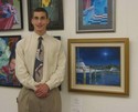 Winner of the 5th District 2007 Congressional Arts Competition Alex D'Amore & his painting 