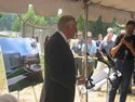 Rep. Hoyer makes remarks at the groundbreaking ceremony.