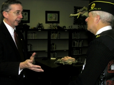 thumbnail image: Rep. Geoff at Southern Elementary's Veterans Day celebration