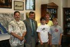 Congressman Mark Souder visited with the Becker family, of North Webster, in his Washington office on June 18, 2008.  The family was in Washington for a tour of the United States Capitol. 
