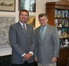 Tim Harris, of Peg Perego Incorporated in Fort Wayne, visited Congressman Souder in Washington D.C., on June 25, 2008. The two discussed a range of consumer protection isses. 
