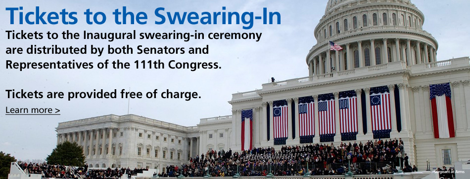 Learn more about how to get tickets, provided free of charge, to the Inaugural swearing-in